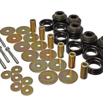 Energy Suspension Body Mount Set Inc. Hardware - Black, Ophalen of Verzenden, Nieuw
