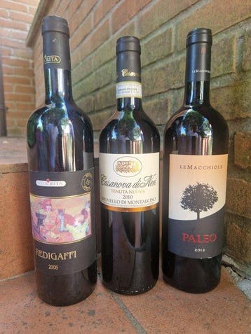 2008 Tua Rita, Redigaffi; 2010 Casanova di Neri Tenuta, Nieuw
