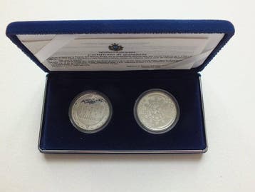 San Marino. 5.000, 10.000 Lire leuropa del domani 1999, Set