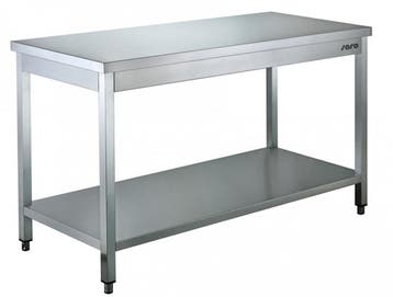 RVS Werktafels ZGAN 1500, 2x 2000 mm, Gebruikt, RVS Meubilair