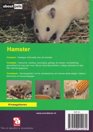 De hamster / Over Dieren 9789058210074, Boeken, Verzenden, Zo goed als nieuw
