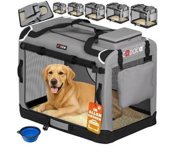 Hondentransportbox Grijs XXXL 101x69x70cm (Voor in Huis), Verzenden, Nieuw