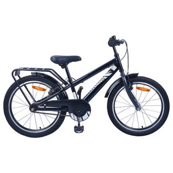 vidaXL Kinderfiets 18 Inch voor 5-7 jaar Zwart, Fietsen en Brommers, Verzenden, Nieuw