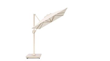 Voyager T1 zweefparasol 250x250 cm sandstone Ivory met 90kg, Tuin en Terras, Ophalen of Verzenden, Nieuw