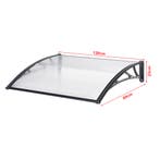 [en.casa] Deurluifel Mellerud afdak 120x80 cm transparant en, Verzenden, Nieuw