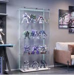 Witte Glazen Vitrinekast met LED Licht en Slot 78,5x35x163 c, Verzenden, Nieuw in verpakking