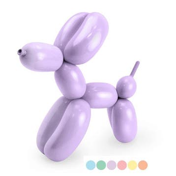 Modelleer ballonnen 130cm Pastel mix met pomp (30st), Ophalen of Verzenden, Nieuw
