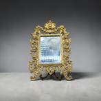 Spiegel - Verguld brons - Lodewijk XV met putti, Antiek en Kunst