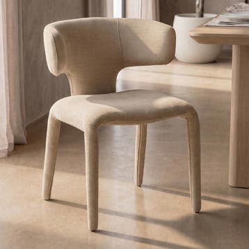 *WOONWINKEL* Kare Design Tobi Eetkamerstoel Stof Beige, Verzenden, Nieuw, Stof