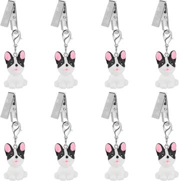 Kleedhouders puppy zwart 8st | retourdeal 28% korting, Ophalen of Verzenden, Nieuw, Ovaal