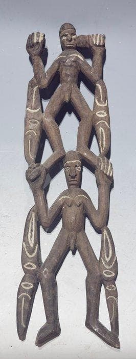 Heilig paneelhout van de Asmat - Central Asmat - West-Papoea