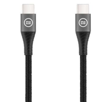 Bluebuilt USB C naar USB C Kabel Zwart 3M, Ophalen of Verzenden, Zo goed als nieuw