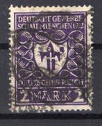Duitse Rijk 1922 - 192 Deutsche Gewerbeschau 2 Mark, Gestempeld