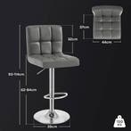 24goodz Barkruk met Rugleuning - Ergonomisch en Comfortabel, Verzenden, Nieuw