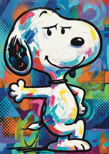 Andrea Di Martino ANDSAL 1991 - Snoopy Animation Pop Art, Nieuw in verpakking