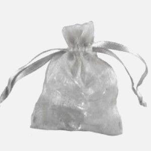 50 x Organza zakjes 13 x 18cm licht grijs, Ophalen of Verzenden, Nieuw
