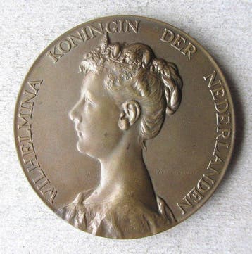 Nederland. Medal 1898 Amsterdam inhuldiging Koningin