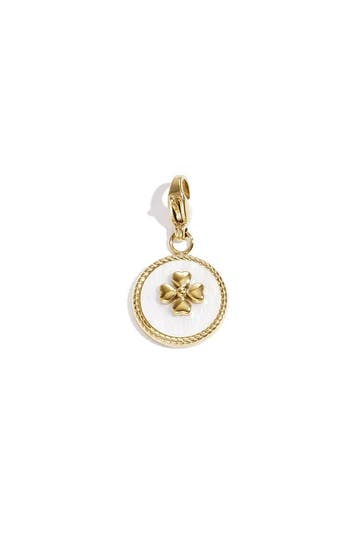 Goudlief Sieraden bedel klaver in munt diy (Sieraden bedels), Sieraden, Tassen en Uiterlijk, Verzenden, Nieuw, Overige materialen