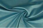 10 meter suedine stof - Suede stof - Aqua blauw, Blauw, 120 cm of meer, Ophalen of Verzenden, Polyester