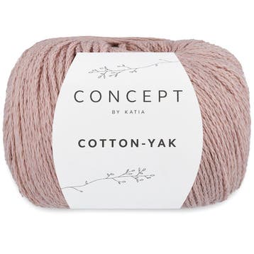 Katia Concept Cotton-Yak - 108 roze taupe - Katoen / Jakwo, Ophalen of Verzenden, Nieuw