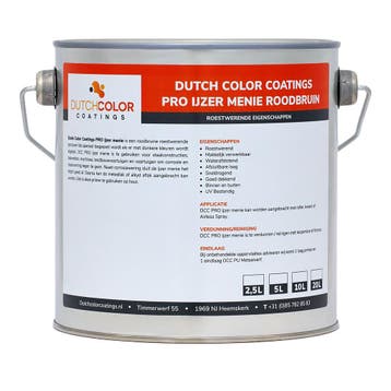DCC PRO IJzermenie Roodbruin RAL 8012 | Roodbruin 20L, Verzenden, Nieuw, Verf, 15 tot 20 liter