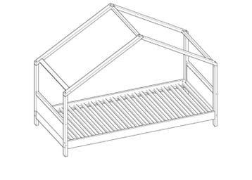 Huisje Bed Kinderen 90x200 | Speel & Slaap | Laatste Stuks!, 85 tot 100 cm, Nieuw, Ophalen of Verzenden, Lattenbodem