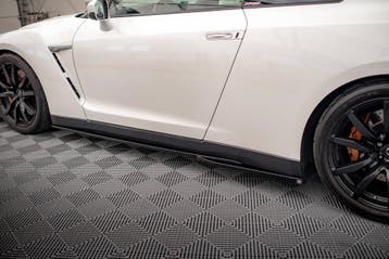 Side Skirts Diffusers Nissan GTR R35 Facelift, Auto-onderdelen, Verzenden, Nieuw