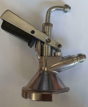 Occasion - Fustkoppeling schuif 2x3/8, Verzenden