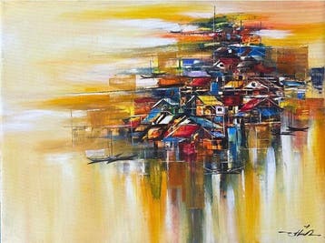 Hoàng Vn Hp (1983) - Escale Dorée 60 80 cm
