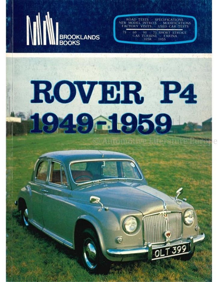 ROVER P4 1949 - 1959 (BROOKLANDS), Boeken, Auto's | Boeken