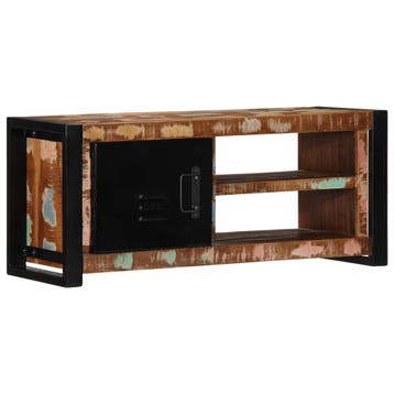 vidaXL Tv-meubel 80x30x35 cm massief gerecycled hout, Verzenden, Nieuw, Overige houtsoorten