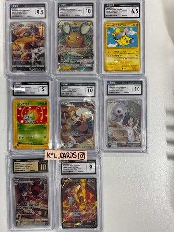 Pokémon - 8 Graded card - Charizard, Pikachu, Bulbasaur,, Nieuw
