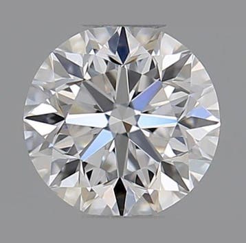 1 pcs Diamant (Natuurlijk) - 0.44 ct - Rond - G - IF -, Nieuw