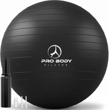 Fitnessbal 75cm Zwart | Retourdeal 66% Korting, Ophalen of Verzenden, Zo goed als nieuw, Rug, Fitnessbal