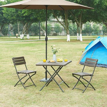 Opklapbare tafel Lillestrøm [en.casa], Tuin en Terras, Verzenden, Nieuw