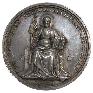Vaticaan. Medal Medalha Papal Oficial em Prata – Papa Leão