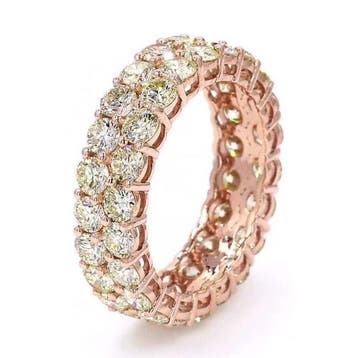 Zonder minimumprijs - Ring - 14 karaat Roségoud - 4.29ct., Nieuw