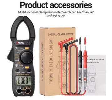 Digitale Stroomtang,  Multimeter,  Clamp Meter, Amperetang, Verzenden, Nieuw