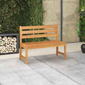 vidaXL Tuinbank 114 cm massief teakhout, Verzenden, Nieuw