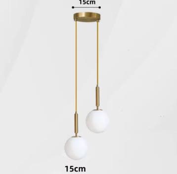 Moderne Glazen Bol Hanglamp – LED Armatuur Aluminiumen Glas, Huis en Inrichting, Lampen | Hanglampen, Verzenden, Nieuw