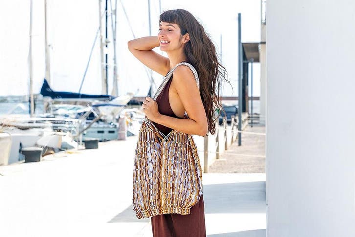 Macramépatroon Tas boho van Katia Macramé Cord Fine - Kati, Hobby en Vrije tijd, Breien en Haken, Ophalen of Verzenden