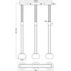 LED Hanglamp - Hangverlichting - Trion Maliba - 24W -, Huis en Inrichting, Lampen | Hanglampen, Ophalen of Verzenden, Nieuw, Metaal