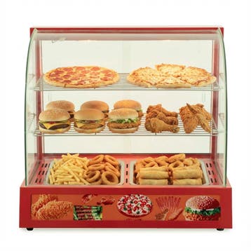 HCB Warmhoudvitrine - 66 cm - 230V - RVS, Verzenden, Nieuw in verpakking, Overige typen