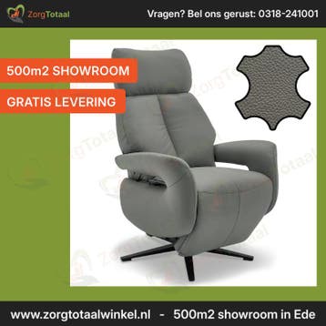 Sta-op stoel en relaxfauteuil Lyon - echt leder, Ophalen of Verzenden, Nieuw, Eén