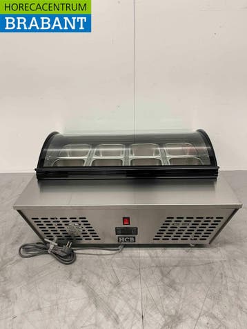 HCB RVS Opzet koelvitrine 8 x 1/6 GN 67 liter 230V Horeca, Zakelijke goederen, Ophalen of Verzenden, Nieuw in verpakking