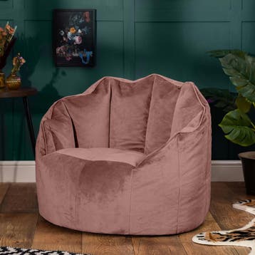 Sirena Zitzak Stoel Velvet - Roze, Huis en Inrichting, Verzenden, Nieuw