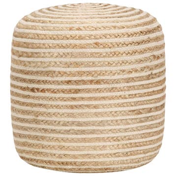 vidaXL Poef handgemaakt 40x45 cm jute, Verzenden, Nieuw