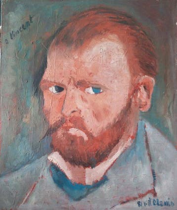 Scuola italiana (XX), Da Van Gogh - Autoritratto di Vincent