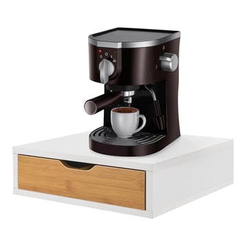 [en.casa] Bureau organizer Vieremä met 1 lade 9x30x31 cm bam, Verzenden, Nieuw in verpakking