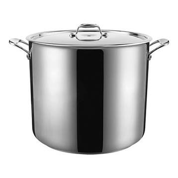 Kookpan RVS Hoog | Ø24cm | 8.7L | gas, elektrisch, keramisc, Verzenden